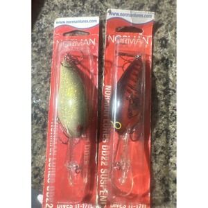 Norman Lured Lot Of 2 Baby Bass Deep Diver22 -  Chili Bowl Suspend DD22